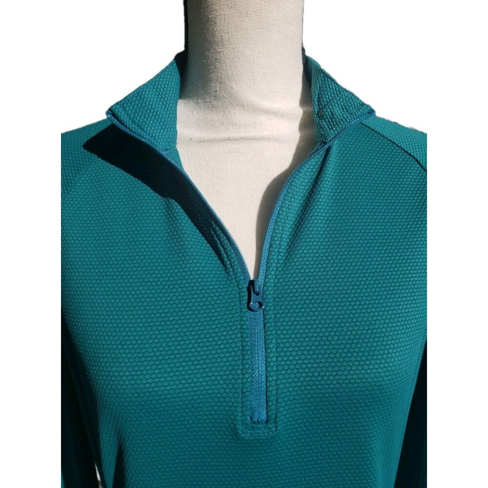 Tommy Bahama Women's Golf Pullover Large Green, Textured, Long Sleeve, 1/4 Zip - Picture 2 of 13